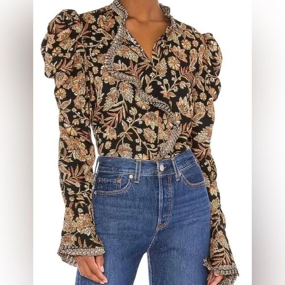 Misa Los Angeles Garance Floral Top - Picture 1 of 6
